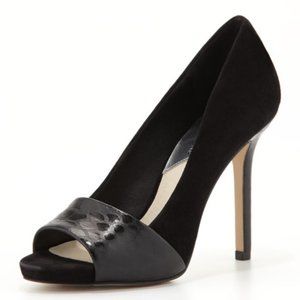 Michael Kors Leighton Peep Black Pump in size 9.5M